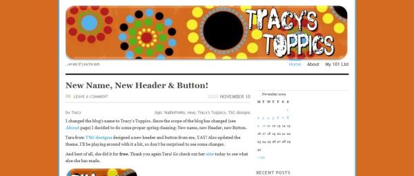 tracy blog